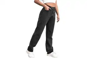 Wholesale Women's Denim Stretchy Jean Pants Skinny Jeans Pant Women Jeans Washed Down Loose Baggy from rasheed mfg co