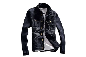 Best Price Custom Denim Jackets With Jeans Long Sleeves Breathable Blank Plain Denim Jeans Jackets men's