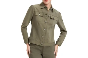 Factory Price Women's 100% Cotton Streetwear Winter Denim Jeans Jacket with Button Casual Long