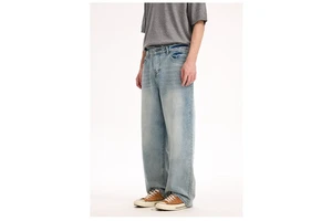 Men Plus Size Jeans Relaxed Fit Stretch Denim Pants Comfortable Big Tall Trousers Old Man Grandpa Bulk