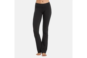 Sustainable Bamboo Viscose Flare Yoga Pants Women High Waisted Bootcut Leggings Eco Workout Pants