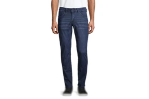Classic Male Vintage Denim Trousers Slim Straight Fit Jeans Comfortable Soft Fabric Button Bottoms Menswear Export Quality