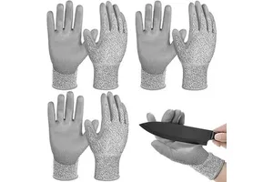Level 5 CE Certification Hand Protection PU Coated Wood Working Cut Resistant Guantes Anticorte Safety Gloves Anti-cut Gloves