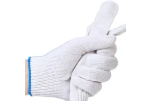 50 Gram Best Price General Purpose Work Wear-resistant Nylon Cotton Driving Gloves Work Safety Cotton Roping Gloves