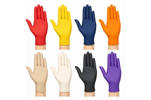 Multi Color Disposable Nitrile Gloves Powder Free Industrial Medical Cleaning Safety Gloves