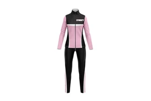Custom Design High Quality Plus Size Solid Breathable Polyester Jumpsuits Sports Tracksuits for Women Color Blocked Jogging Suit