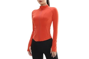 Women's Sports Jacket Running Yoga Fitness Clothes High Elastic Quick Dry Fitness Yoga Top
