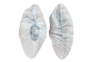 White Disposable Non-Woven Shoe Covers Elastic Breathable Non-Slip Shoe Cover - Safety Index for Purchase Visitors