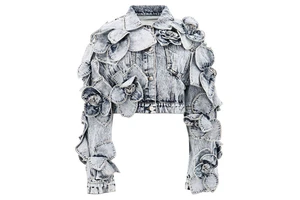 Denim Supplier Factory Custom Fashion Stitching Trend Men's Latest Denim Jacket