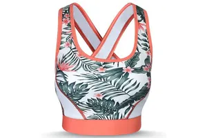 High Quality New Arrival Women's Simple High Support Breathable Strapless Yoga Sports Bra Customized Athletic Wear