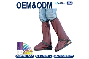 Non-slip Waterproof Shoe Protectors Reusable Rain Cover with PVC Insole Anti-Static Lightweight Overshoes for Outdoor & Travel