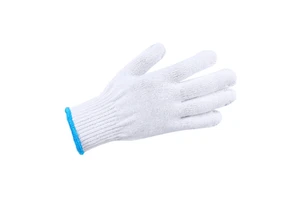 Wholesale Durable Breathable Anti-Slip 22CM High Quality 500g Cotton Knitted Industrial Heavy Work Latex-Free Safety Gloves