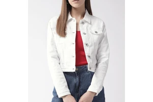 Women Casual Regular Fit Denim Jacket Autumn Spring Breathable Vintage Style Polyester/Cotton In-Stock