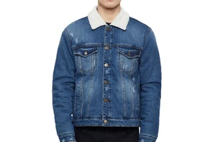 Custom Style Men Streetwear Canvas Winter Denim Jacket High Quality New Arrival