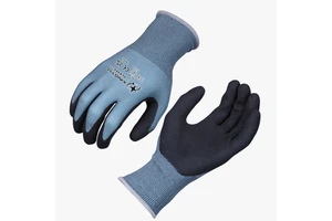 XINGYU Nylon Dumax Foam Coated Nitrile Gloves Sustainable Production Anti-Slip Grip Garage Factory Industrial Work Safety Gloves
