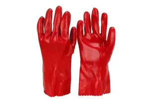 Fully Coated PVC Rubber Work Gloves Chemical Slip-Resistant Wear-Resistant Puncture-Resistant Safety Gloves