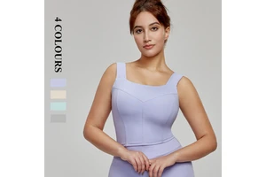 2025 New Popular Women's Sports Yoga Underwear High-Intensity Quick Dry Shock Proof Sexy Top Knit Adults Lightweight Spandex