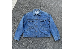 Custom LOGO Fashion Washed Denim Jacket for Men Multi Pocket Jeans Jacket Man Casual Coat
