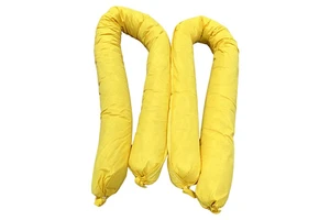 SOMA OEM Yellow Universal Absorbent Sock Netted Hazmat Boom Acid Resistant For Laboratory Chemical Liquid Interception