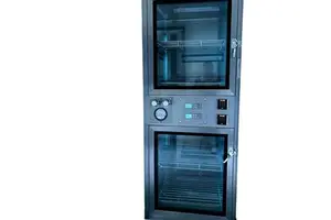New Cleanroom Pass Box Mechanical Interlock HEPA Filter 99.995% Efficiency Rustproof 304 Stainless Steel Safe Hygienic Material
