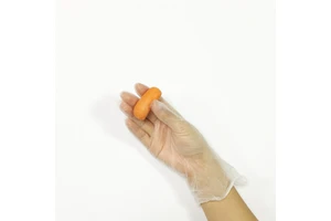 Anti-Static Powder Free Disposable Gloves Hand Exam Safety Gloves in Transparent PVC Vinyl for Food Service