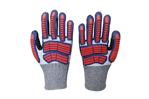 Heavy Duty Waterproof 13 Gauge HPPE Liner TPR High Performance Impact Mechanic Gloves Work Safety Gloves