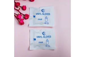 Wholesale Custom Disposable PVC Safety Gloves Individually Packed First Aid Kit Accessories Vinyl Inspection Gloves