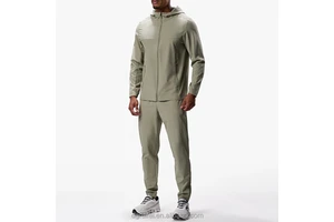 Custom Sports Training Wear Jogging Suit Sweatpants And Hoodie Set Joggers Set Running Woven Windbreaker Tracksuit Men