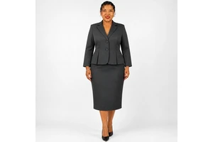 Professional Plus Size Custom ODM Office Suits and Grace Choir Skirt Suits for Women Formal Business Church Wear Set