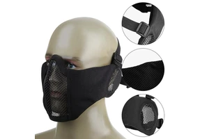 Gina Adjustable Protective Half Face Masks Tactical Lower Face Mask for Hunting Outdoor Activities