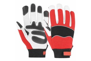Goatskin Leather Mechanic Gloves Heavy Duty Personal Protective Industrial Safety Outdoor Activities Gardening Gloves