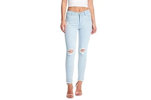 Denim Jeans for Women Summer Mid Waist Regular Fit Casual 100% Cotton Breathable Pencil Pants