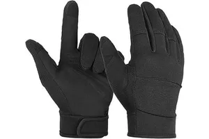 Ozero Wholesale General Microfiber Work Gloves Black Flex Grip Safety Gloves for Building Construction Gardening Bulk