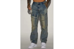 Custom 100%cotton Men's Washing Denim Pants for Man Denim Trousers Streetwear Pants Men's Jeans