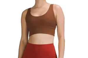 High Support Seamless Reversible Sports Bra with Front Logo Washed Finish for Gym Fitness Workout Running Women's Sports Bra