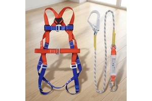 High Polyester Full Body Safety Harness Trusted Personal Fall Protection Equipment for Serious Safety Professionals