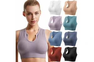 Women's Sports Bra, Shockproof for Running, Prevents Sagging, Enhances the Back, Provides a Push-up Effect, Thin Style,