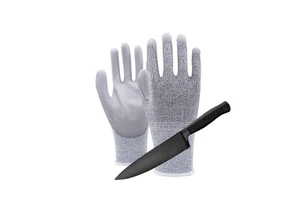 GLOVEMAN Level 5 HPPE Anti Cut Resistant Industrial Construction Safety Work Touchscreen Rubber Nitrile Latex PU Coated Gloves