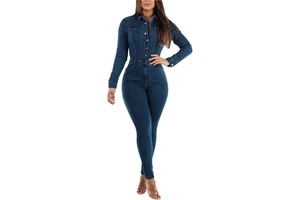Multi Color Solid High Quality Women's Casual Canvas Denim Suit Set Full Sleeve 2-Piece Eco-Friendly Customizable Sizes Colors