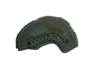Adjustable Hard Shell Safety Helmet Tactical Helmet PE Head Protection 6-point Suspension Circular No Groove Paintball Helmet