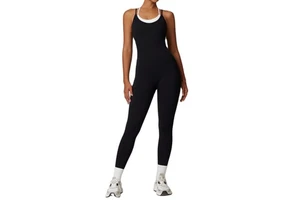 New Style Women Sports Romper Two Piece Jumpsuit High Elastic Tight Activewear