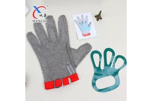 A9 Anti-Cut Food Grade Stainless Steel Wire Mesh Metal Gloves Kitchen Butcher Knife Cutting Gloves Safety Gloves