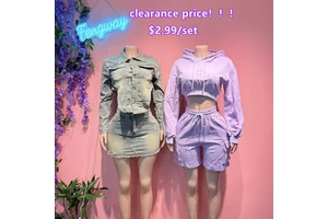 2026 Hot Casual Denim 2 Piece Sets Women StretchLong Sleeve Jacket+Skinny Skirt Suits Streetwear Jeans Two Piece Set for Ladies