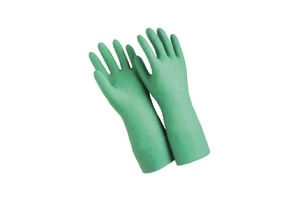 Green Chemical Resistant Rubber Gloves Industrial Safety Gloves with Long Cuff for Heavy Duty Protection