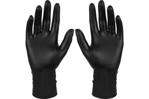 8g Heavy Duty Black Nitrile Safety Work Gloves Disposable Industrial Safety Gloves