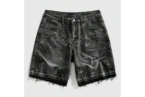 Comfortable Breathable Summer Men's Denim Shorts High Quality Custom Logo Casual Cotton Overalls