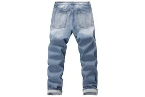 Men's Straight Leg Stonewashed Denim Jeans Mid Waist Regular Fit Cotton Casual Style Spring Wear For Men's Denim Jeans