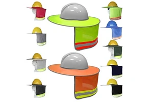 High Reflective Breathable Light Sun Shade for Half & Full Brim Safety Helmet Hard Hat Protect Neck and Head From Sunbeam