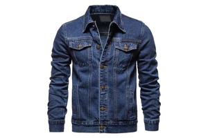 2023 Wholesale High Street Fashion Denim Men's Quilted Breathable Jeans Jacket High Quality Customizable Colors & Sizes