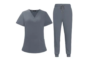 42021LW Ready Made Stretchy Solid Women's Suits Sport Clothing Padel Shorts Scrubs